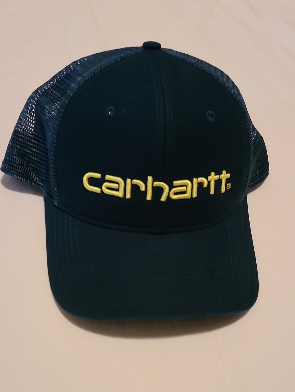 Carhartt Trucker Hat Baseball Adjustable AH1195-M Logo Cap Night Blue Mesh